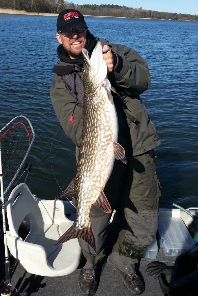 Gäddfiske i Quintrex båten! Fiskeguidning med fiskeguide Mikael Puhakka www.fishguide.se